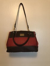 tignanello red leather handbag