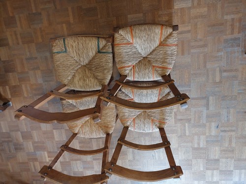 Chaises paillées anciennes - chaises,