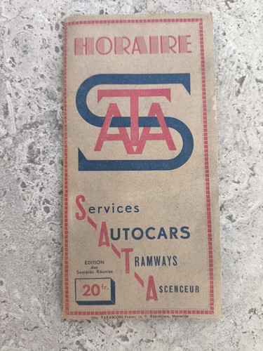 Autocars tramways sata - sata, horaire