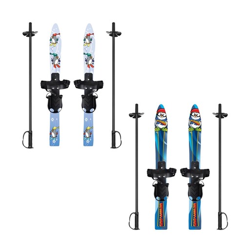 Planches ski avec bâtons - à,