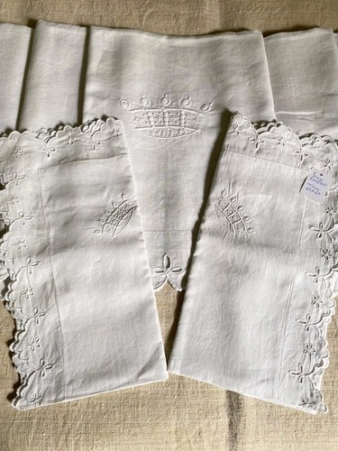 Drap ancien lin avec - drap,