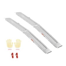 Rampe d'accès rampe de chargement en aluminium avec poignées 453 kg 2 pcs