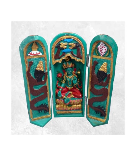 Temple bouddhiste triptyque
