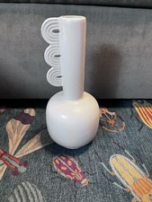 Ferm Living Aesthetic Muses Clio Vase White Ceramic Reactive Matte Glaze Modern