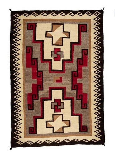 Tapis ancien deux collines