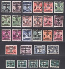 Pologne Post Osten 1940 Mi 17-39 include (33 II) (24 I-24 II) Sc N30-N55 WW2 ...
