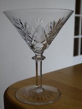 VAL SAINT LAMBERT 1 ANTIQUE CHAMPAGNE GLASS MARTINI CRYSTAL MOD EURYDICE