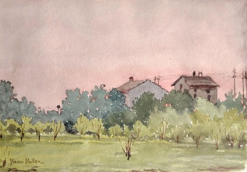 Jolie petite peinture - petite, d'henri