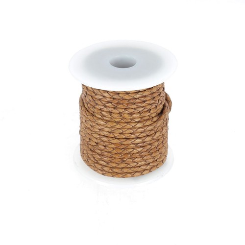 Lacet cuir pigmenté rond - lacet, en