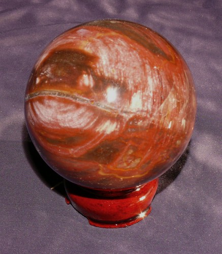 Boule bois fossilisé - bois, +