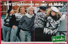 Press advertisement: look BENETTON ARCHE Cosmetics EDONIL and BIODROGA shoes