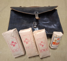 SACOCHE CUIR CROIX ROUGE