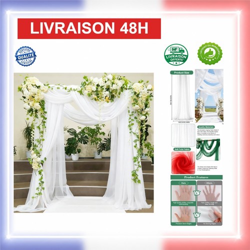 Rideau tulle blanc - rideau, en