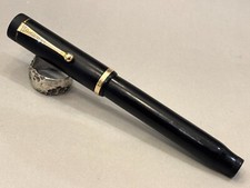 Parker Duofold Senior Fountain Pen (1920s) Black Raised Band - RESTORED (BFP519)