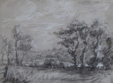 Louis Dupuis (1862-1951) (259) - fusain - Fierville-les-Parcs