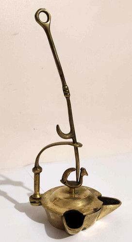 Ancienne lampe huile - lampe, bronze