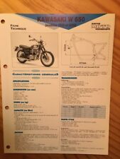 KAwasaki W650 A1 1999 2000 W 650 EJ650A Fiche technique moto RMT ETAI