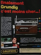1970 GRUNDIG DU C 201- FM PRESS ADVERTISEMENT - CASSETTE TAPE RECORDER
