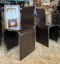 6 chaises moderne 2000 en cuir