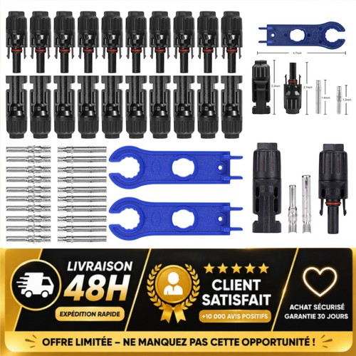 Paires connecteur solaire - 10,