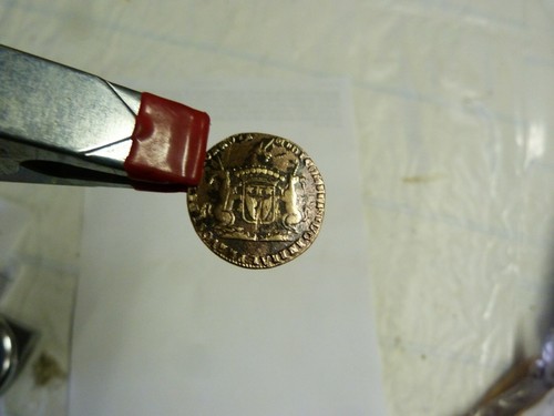 Antique bronze coin 1693 - coin,