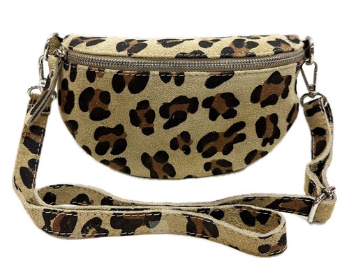 Sac daim léopard à - daim,