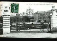 GUERET (23) WROUGHT IRON GRILL of the PUBLIC GARDEN Ferdinand VILLARD animated in 1909