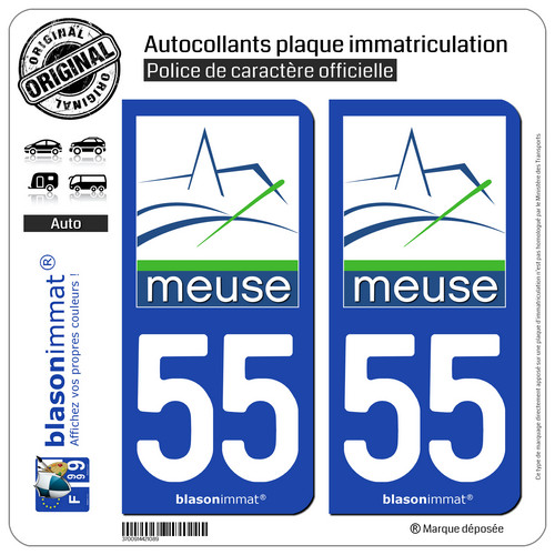 Stickers autocollant plaque - 2,
