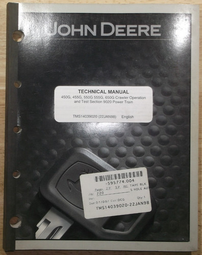 John deere 450g 455g - john,