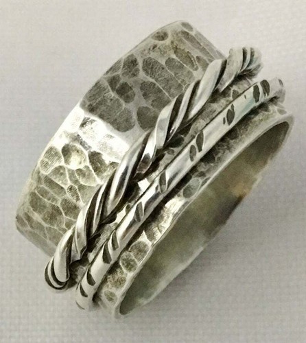 Bague toupie argent - bague,