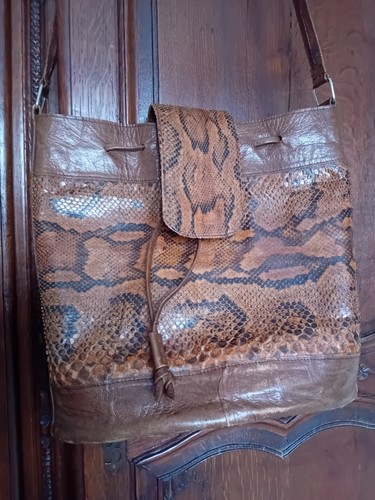 Beau sac cuir - cuir, de