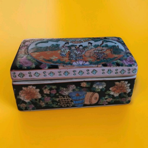 Boîte porcelaine chinoise - boîte,
