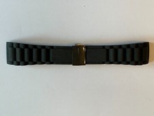 (LOT A134) New BOSS 24mm Black Rubber Watch Strap With Deployment Clasp  Rf 2163