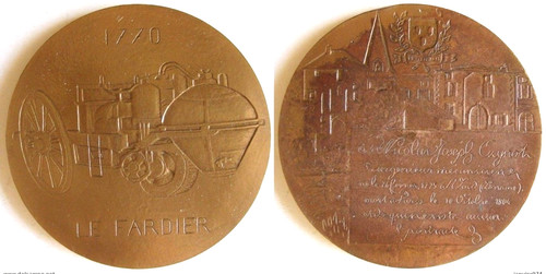 Médaille 1770 fardier - 1770, le