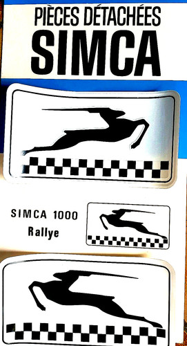 Autocollants simca 2 - ,