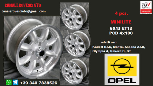 Jantes minilite 13 4x100 - 4,