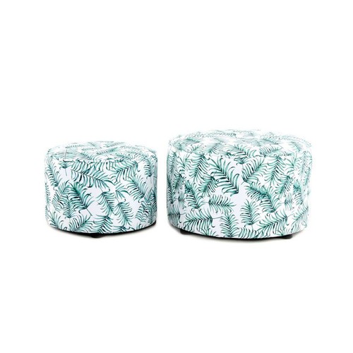 Lot poufs imprimé - 2,