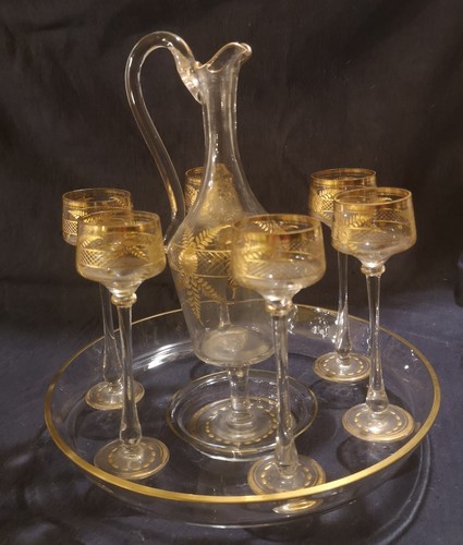 Service liqueur ancien - service, doré