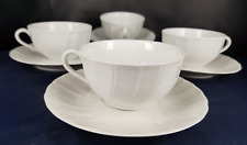 B et C lot de 4 TASSES ET SOUCOUPES estampillées collection BERNARDAUD LIMOGES