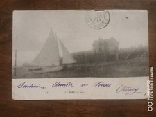 CPA - 14 - LE HOME SUR MER - sailing boat, in front of a house