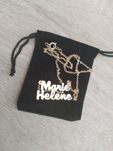 Collier ras cou - collier, prénom