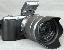 Sony Nex-C3 16.2MP Camera, 18-55mm Lens, Flash, Bag - EXCELLENT - S/C 7,473