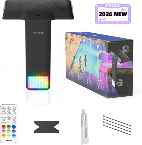 Lampe solaire piscine - lampe,