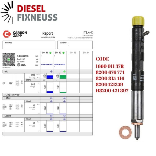 Ejbr03101d injecteur renault - ejbr03101d,