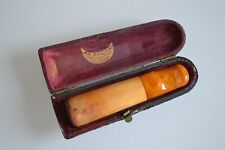 antique sea foam cigar smoke + leather case