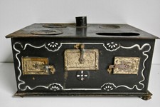 JOUET ANCIEN - CUISINIÈRE/FOURNEAU À ALCOOL EN TÔLE - POUR DOCUMENT