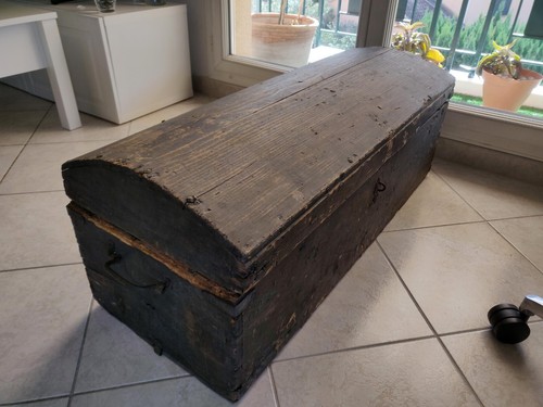 Ancienne malle coffre - malle, ou