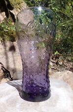 COCA COLA VERRE COLLECTOR - VIOLET / DESIGN POINTS - McDO MC DONALD'S 