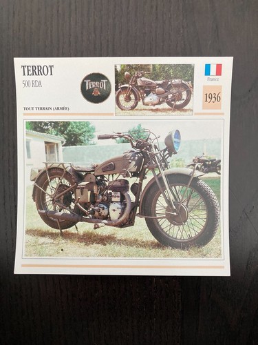 Carte fiche moto collection - carte,