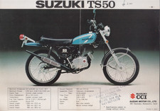Motorcycle Mopeds Suzuki Trail TS 50 & TS 100  sale brochure